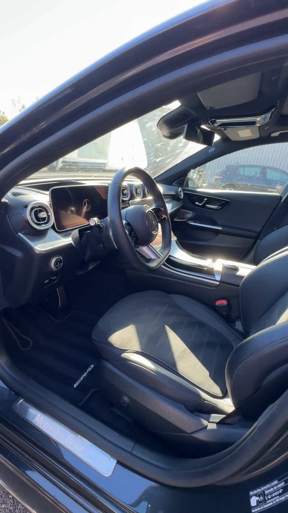 Mercedes Classe C après nettoyage intérieur Premium